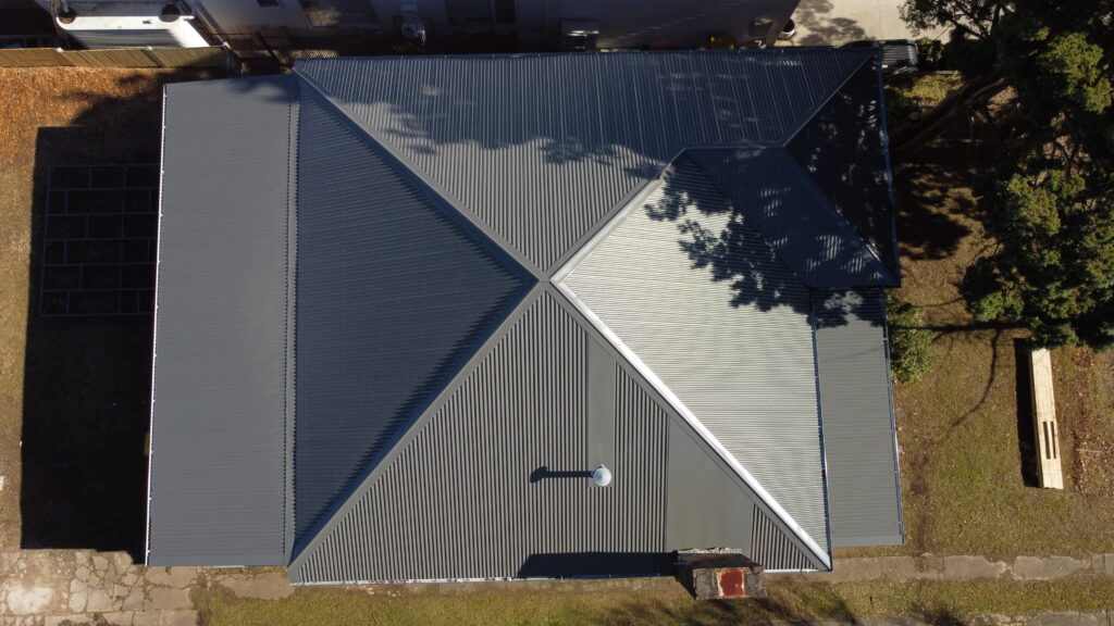 A residential house in Blacktown with newly replaced metal roofs