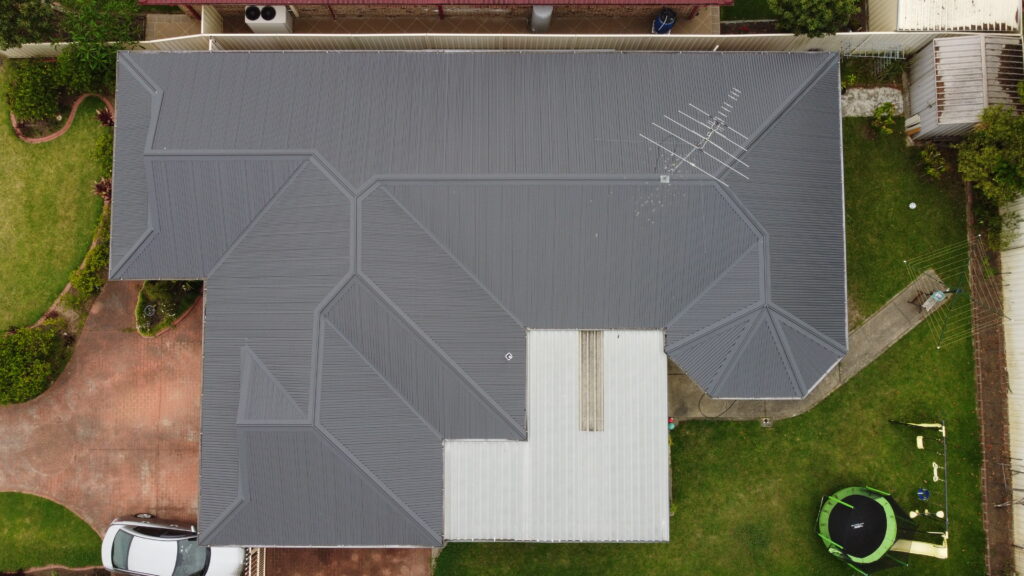 Newly restored roof in a residential house in Blue Mountains
